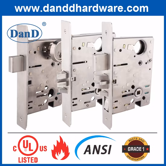 Certificazione UL ANSI resistente al fuoco 3 ore Accessori architettonici Cerniera Chiudiporta automatico Set di serrature a leva tubolare Maniglione antipanico Hardware per porte interne esterne