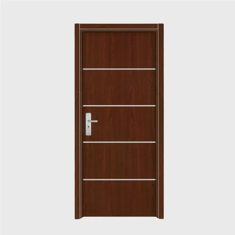 Porta interna in legno d'acciaio resistente al fuoco minimalista americana Porta interna moderna della camera da letto di sicurezza esterna
